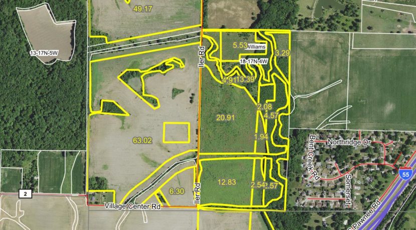 260 acre web field aerial